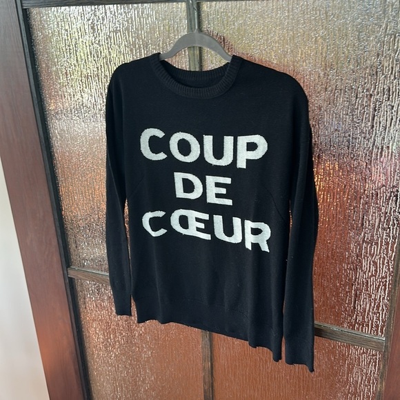 ZADIG & VOLTAIRE
Gaby Graphic Wool & Cashmere Sweatshirt size Medium - Picture 6 of 9